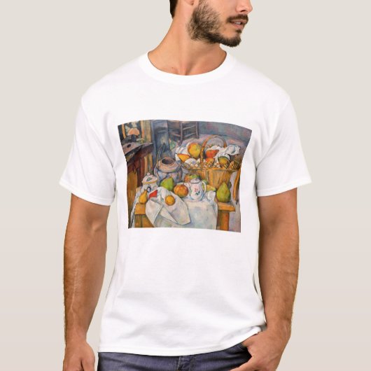 Paul Cezanne - Stilleven met mandje T-shirt (Voorkant)