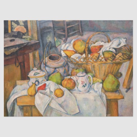 Paul Cezanne - Stilleven met mandje Tissuepapier (Voorkant)