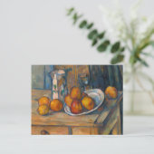 Paul Cezanne - Stilleven met melkkan en fruit Briefkaart (Staand voorkant)