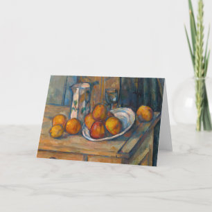 Paul Cezanne - Stilleven met melkkan en fruit Kaart