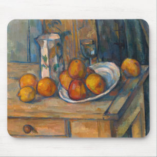 Paul Cezanne - Stilleven met melkkan en fruit Muismat