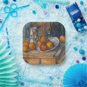 Paul Cezanne - Stilleven met melkkan en fruit Papieren Bordje (Feest)