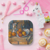 Paul Cezanne - Stilleven met melkkan en fruit Papieren Bordje (Feest)