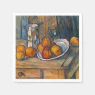 Paul Cezanne - Stilleven met melkkan en fruit Servet