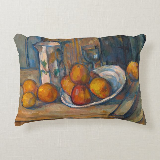 Paul Cezanne - Stilleven met Milk Jug en Fruits Accent Kussen (Voorkant)