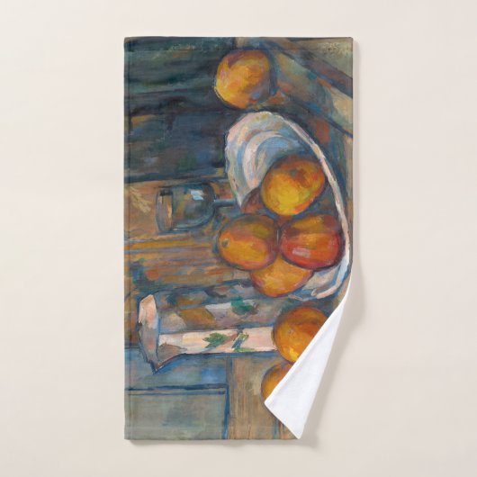 Paul Cezanne - Stilleven met Milk Jug en Fruits Bad Handdoek (Handdoek)