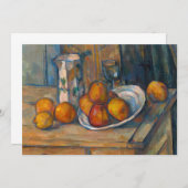 Paul Cezanne - Stilleven met Milk Jug en Fruits Bedankkaart (Voorkant / Achterkant)