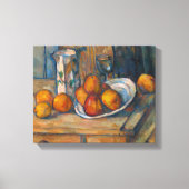 Paul Cezanne - Stilleven met Milk Jug en Fruits Canvas Afdruk (Voorkant)