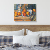 Paul Cezanne - Stilleven met Milk Jug en Fruits Canvas Afdruk (Insitu (Slaapkamer))