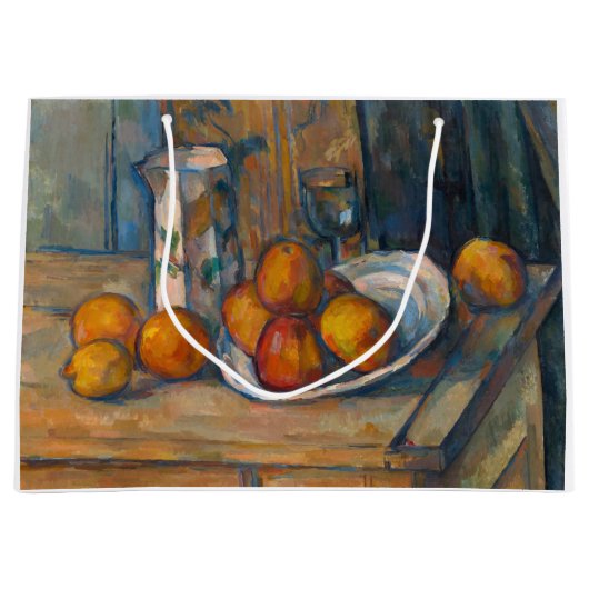 Paul Cezanne - Stilleven met Milk Jug en Fruits Groot Cadeauzakje (Voorkant)