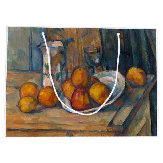 Paul Cezanne - Stilleven met Milk Jug en Fruits Groot Cadeauzakje (Achterkant)