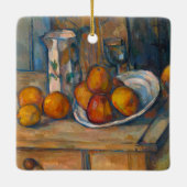 Paul Cezanne - Stilleven met Milk Jug en Fruits Keramisch Ornament (Achterkant)
