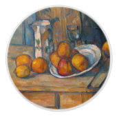 Paul Cezanne - Stilleven met Milk Jug en Fruits Keramische Knop (Voorkant)