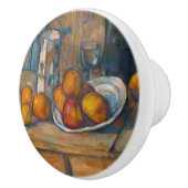 Paul Cezanne - Stilleven met Milk Jug en Fruits Keramische Knop (Rechts)