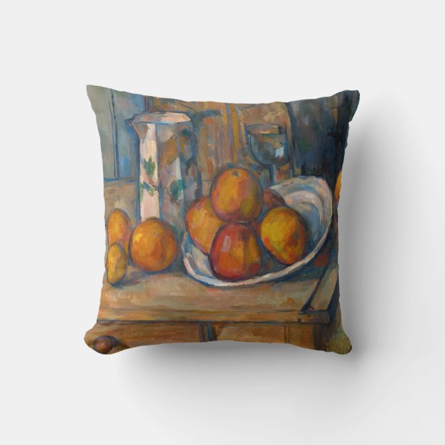 Paul Cezanne - Stilleven met Milk Jug en Fruits Kussen (Voorkant)