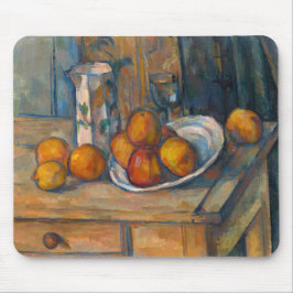 Paul Cezanne - Stilleven met Milk Jug en Fruits Muismat