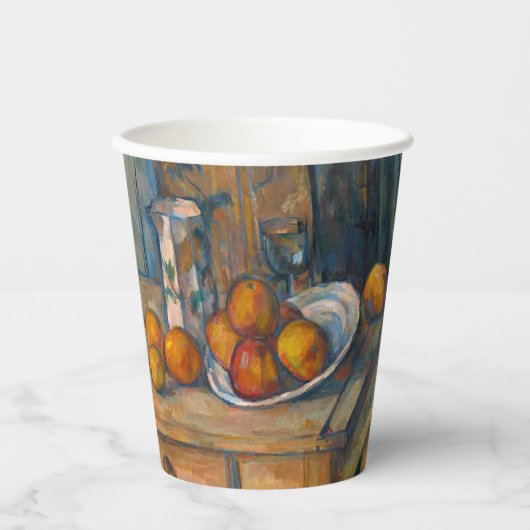 Paul Cezanne - Stilleven met Milk Jug en Fruits Papieren Bekers (Voorkant)