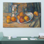Paul Cezanne - Stilleven met Milk Jug en Fruits Spandoek (Beurs)