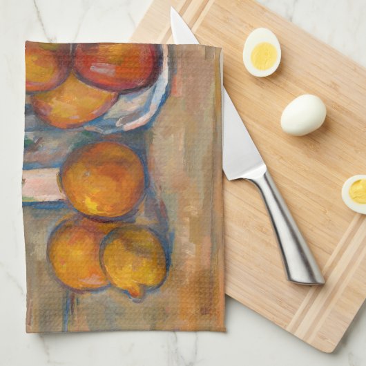Paul Cezanne - Stilleven met Milk Jug en Fruits Theedoek (Quarter Fold)