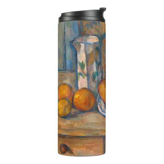 Paul Cezanne - Stilleven met Milk Jug en Fruits Thermosbeker (Gedraaid links)