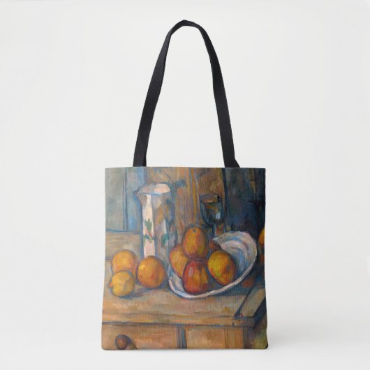Paul Cezanne - Stilleven met Milk Jug en Fruits Tote Bag (Voorkant)