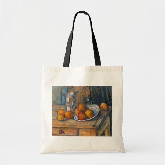 Paul Cezanne - Stilleven met Milk Jug en Fruits Tote Bag (Voorkant)