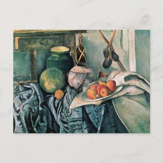 Paul Cezanne | Stilleven met Pitcher en Aubergi Briefkaart (Voorkant)