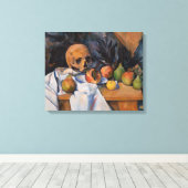 Paul Cezanne - Stilleven met Schedel Canvas Afdruk (Insitu (Houten vloer))