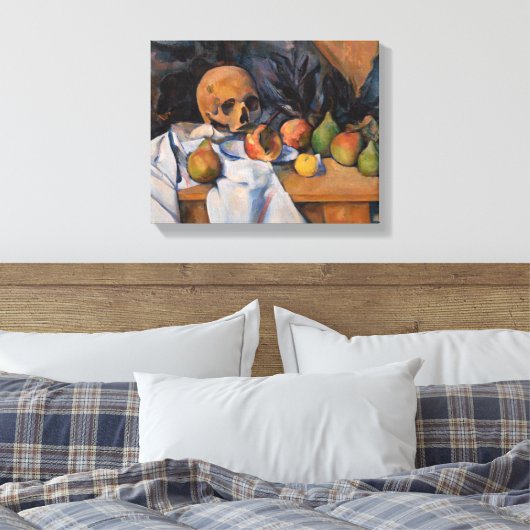 Paul Cezanne - Stilleven met schedel Canvas Afdruk (Insitu (Slaapkamer))