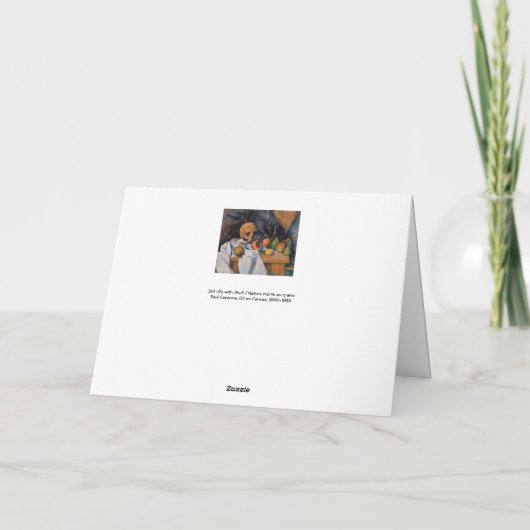 Paul Cezanne - Stilleven met schedel Kaart (Achterkant)