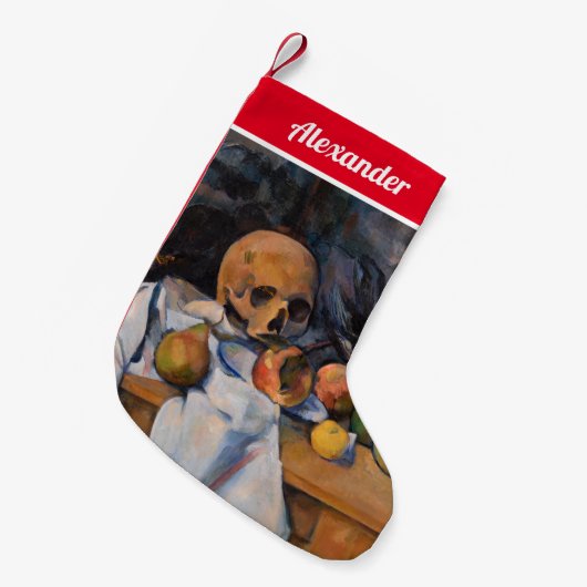 Paul Cezanne - Stilleven met schedel Kleine Kerstsok (Voorkant (Hangend))