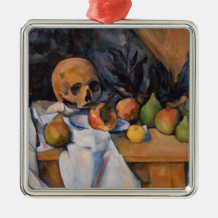 Paul Cezanne - Stilleven met schedel Metalen Ornament