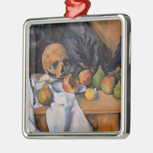 Paul Cezanne - Stilleven met schedel Metalen Ornament (Links)