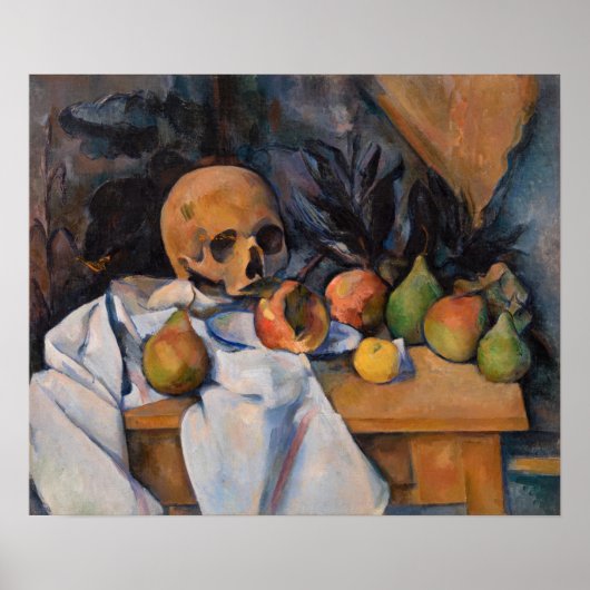 Paul Cezanne - Stilleven met schedel Poster (Voorkant)