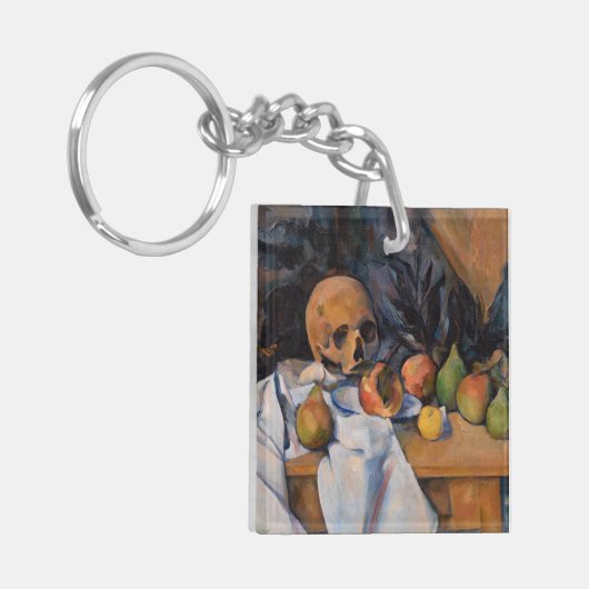 Paul Cezanne - Stilleven met schedel Sleutelhanger (Voorkant Links)