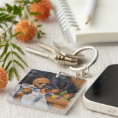 Paul Cezanne - Stilleven met schedel Sleutelhanger (Voorkant Rechts)