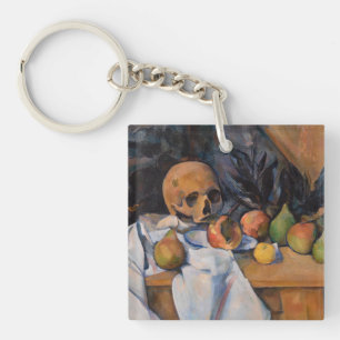 Paul Cezanne - Stilleven met schedel Sleutelhanger