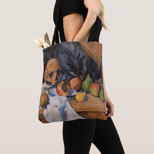 Paul Cezanne - Stilleven met schedel Tote Bag (Dichtbij)