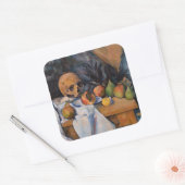 Paul Cezanne - Stilleven met schedel Vierkante Sticker (Envelop)