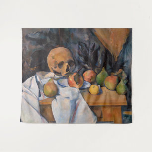 Paul Cezanne - Stilleven met schedel Wandkleed