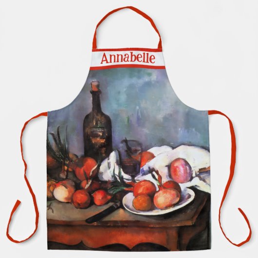 Paul Cézanne Stilleven Personaliseer Schort (Voorkant)