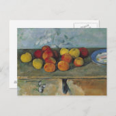 Paul Cezanne | Stilleven van appelen en koekjes, Briefkaart (Voorkant / Achterkant)