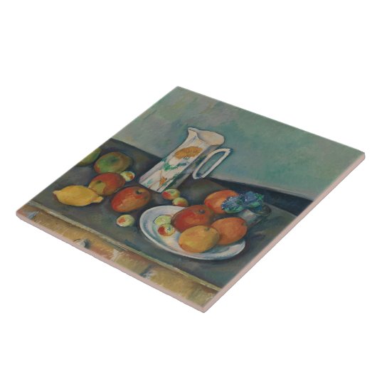 Paul Cezanne - stilstaand leven Tegeltje (Zijkant)
