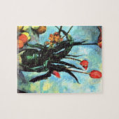 Paul Cezanne - stilstaand leven vase met Tulips Legpuzzel (Horizontaal)