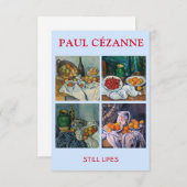 Paul Cezanne - Stilstaande stukken van Lifes Bedankkaart (Voorkant / Achterkant)