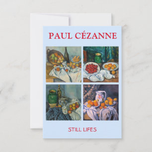 Paul Cezanne - Stilstaande stukken van Lifes Bedankkaart