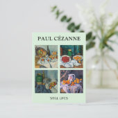 Paul Cezanne - Stilstaande stukken van Lifes Briefkaart (Staand voorkant)