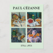 Paul Cezanne - Stilstaande stukken van Lifes Briefkaart (Voorkant)
