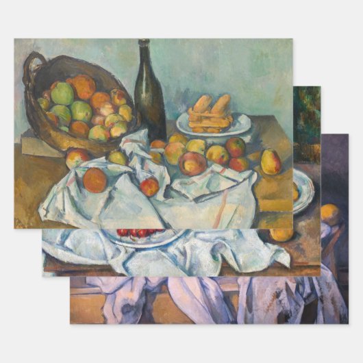 Paul Cezanne - Stilstaande stukken van Lifes Inpakpapier Vel (Set)