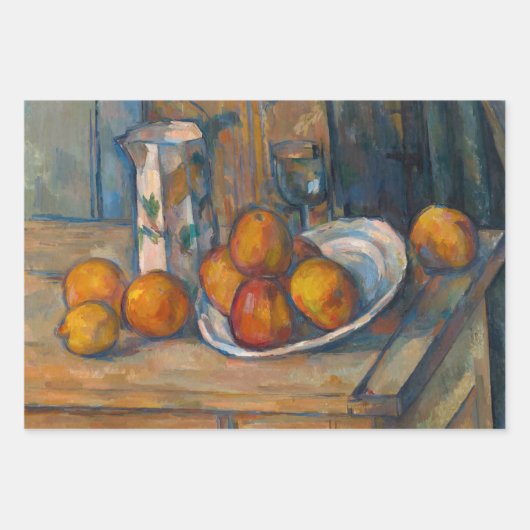 Paul Cezanne - Stilstaande stukken van Lifes Inpakpapier Vel (Voorkant 3)